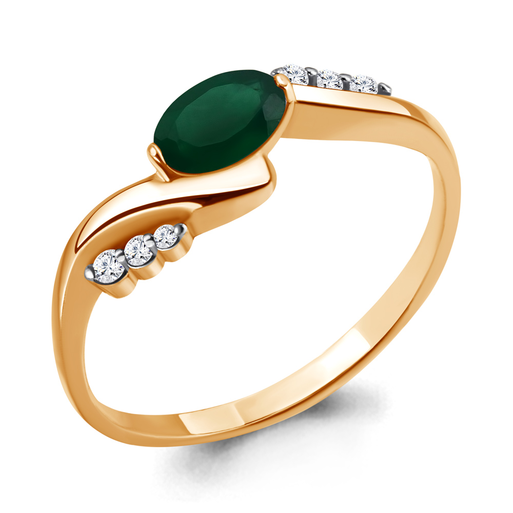 

Кольцо из серебра р.  AQUAMARINE 6525309А_925_з, 6525309А_925_з