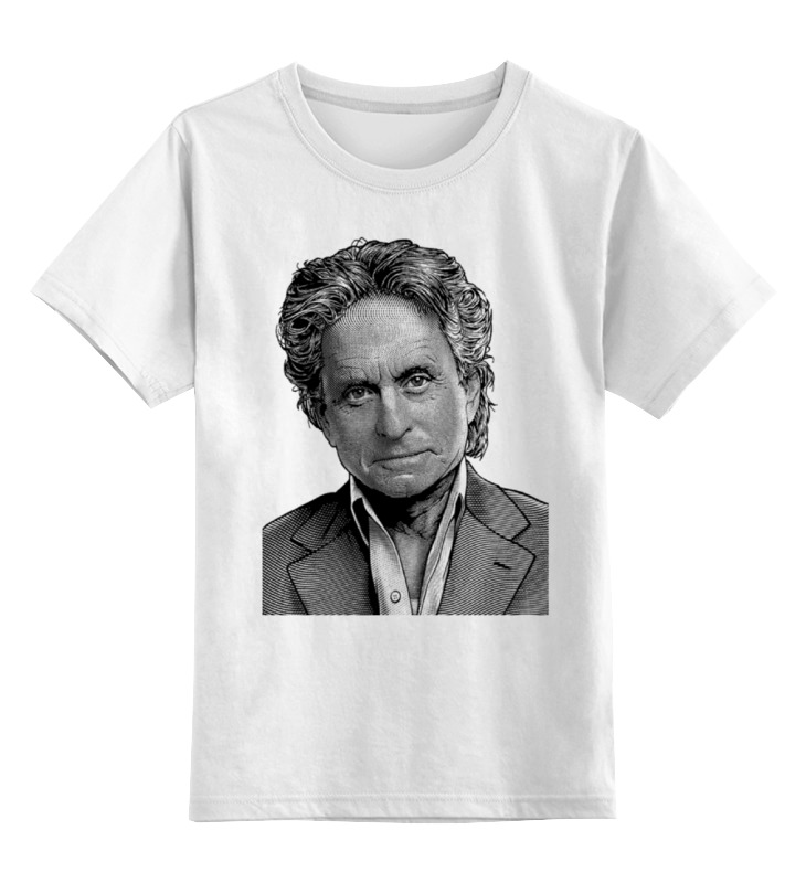 

Футболка детская Printio Michael douglas цв. белый р. 128, Michael douglas