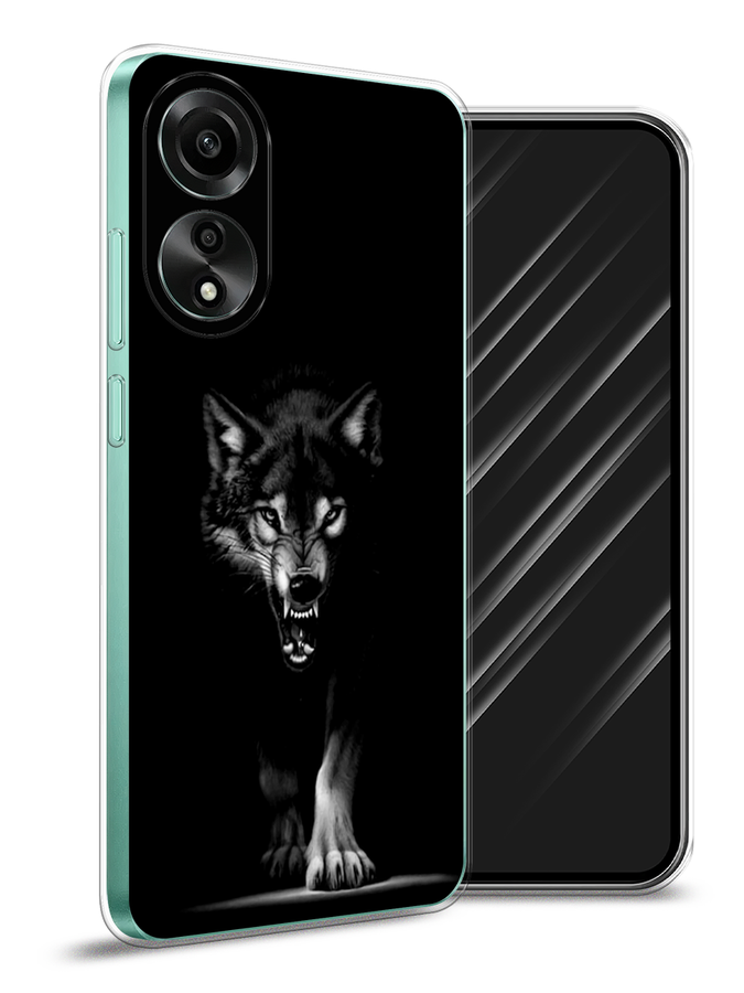 

Чехол Awog на Oppo A78 4G "Волк выходит из ночи", Серый;черный;белый, 2514750-1