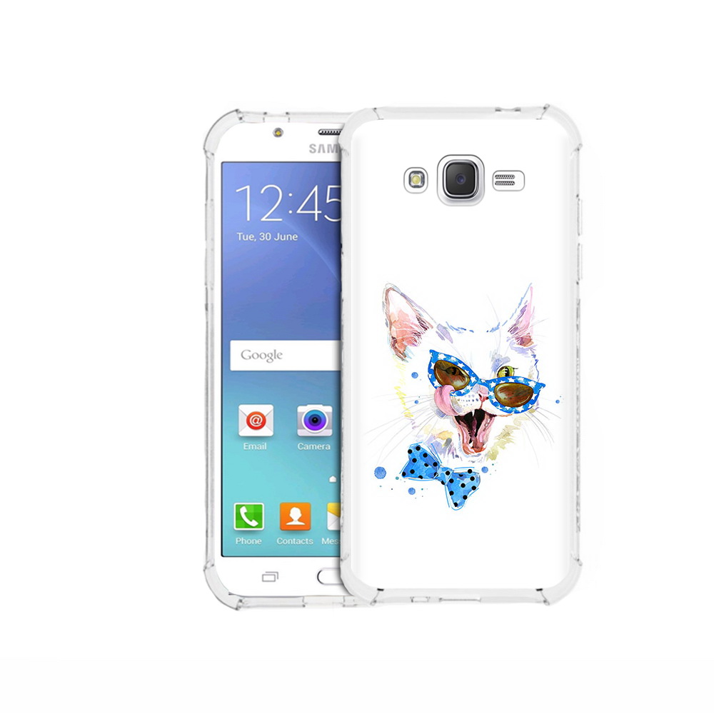 

Чехол MyPads Tocco для Samsung Galaxy J5 (2015) белый кот (PT15272.579.229), Прозрачный, Tocco