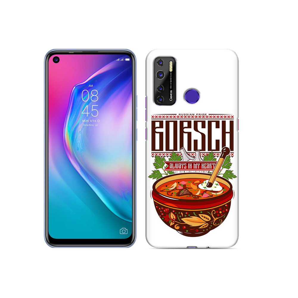 

Чехол MyPads Tocco для Tecno Camon 15 русский борщ, Прозрачный, Tocco