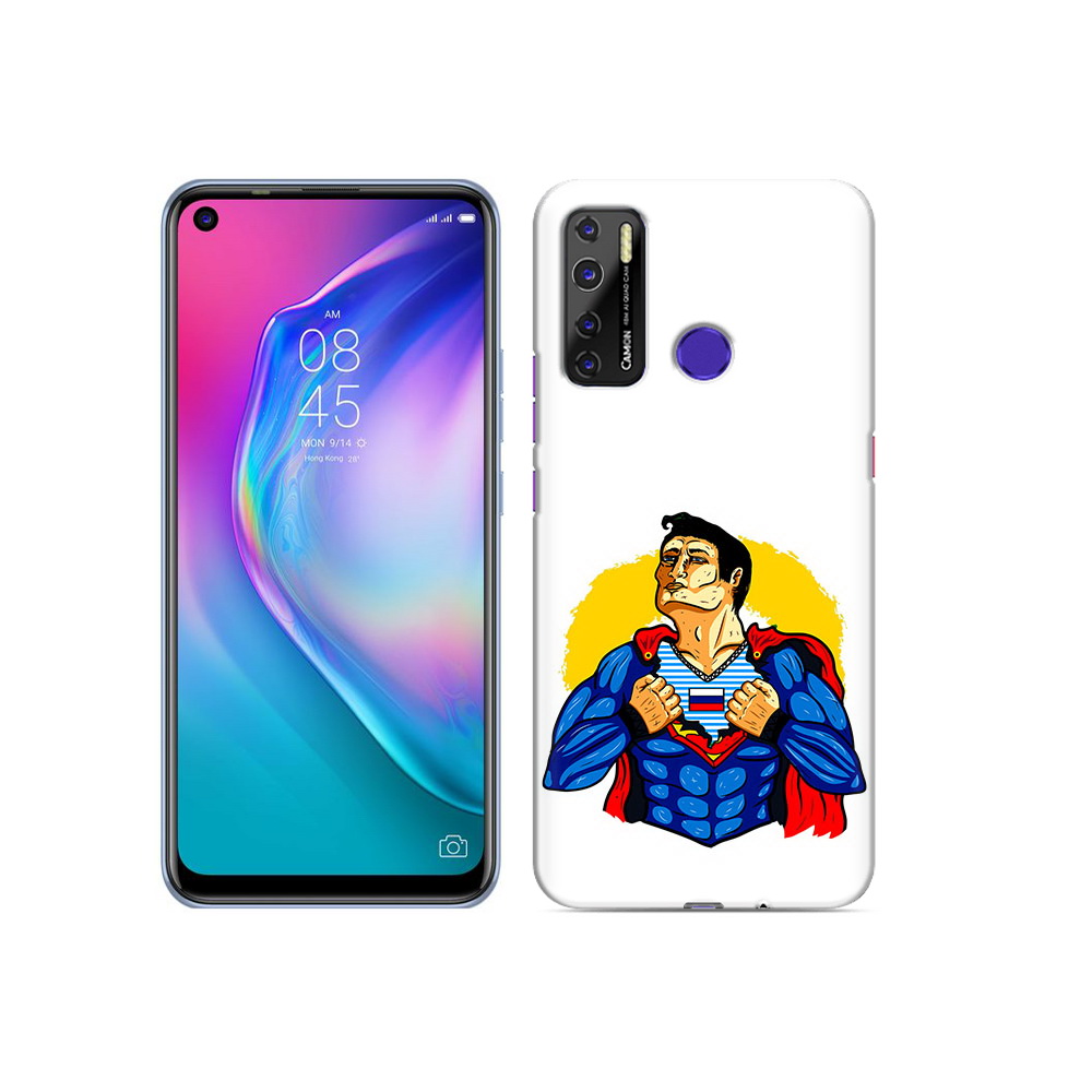 

Чехол MyPads Tocco для Tecno Camon 15 русский супермен, Прозрачный, Tocco