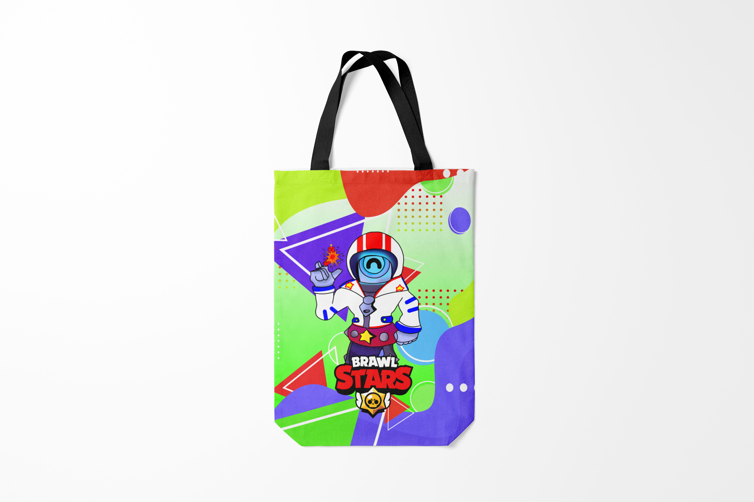 

Сумка шoппер унисекс Burnettie Brawl Stars SuperStar STU,, Brawl Stars SuperStar STU