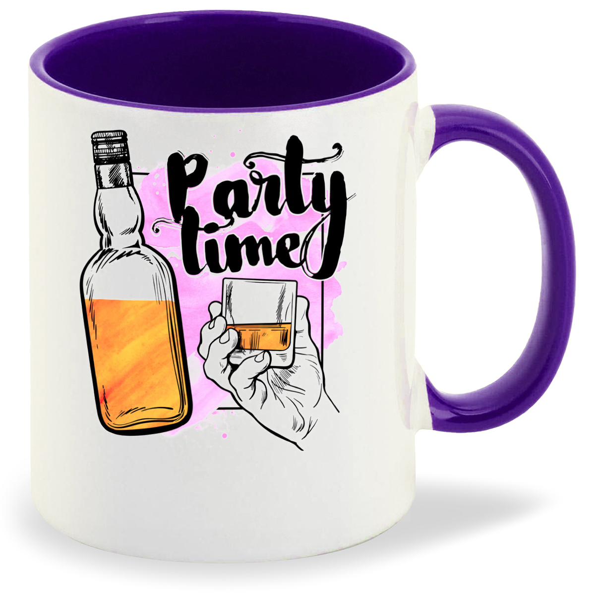 

Кружка фиолетовая CoolPodarok Время вечеринки