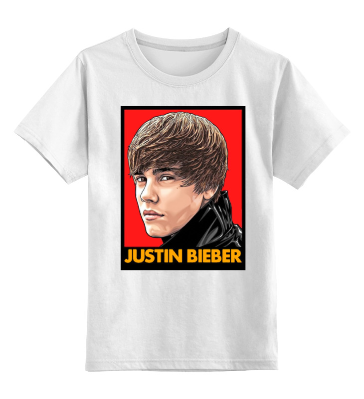 Футболка детская Printio Justin bieber цв. белый р. 128