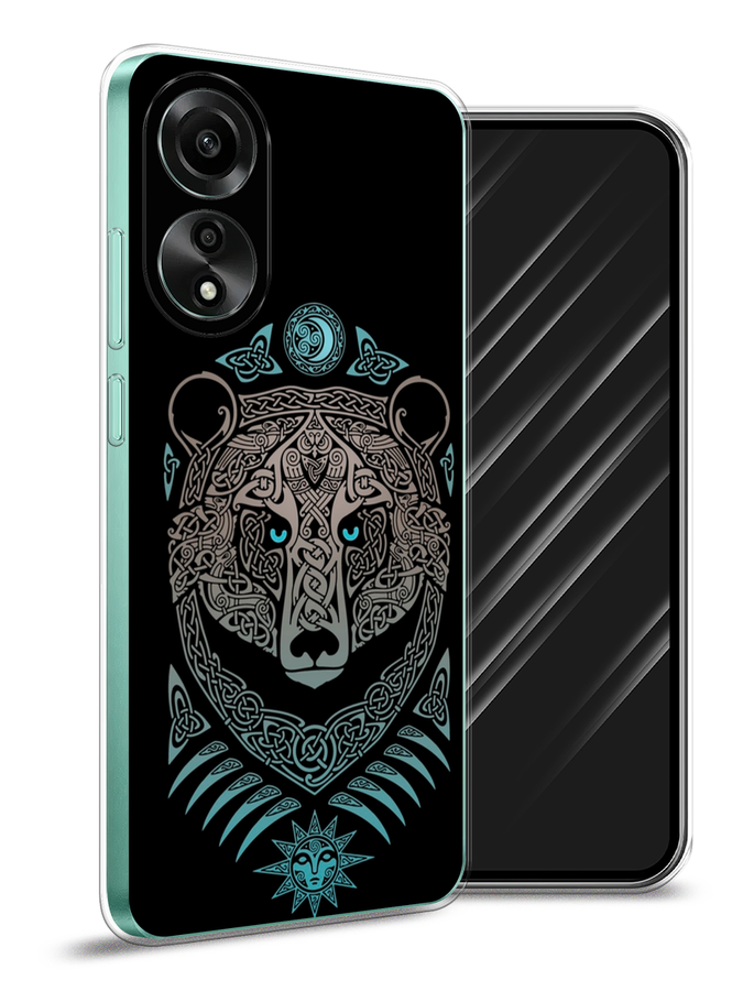 

Чехол Awog на Oppo A78 4G "Кельтский медведь", Черный;серый, 2514750-1