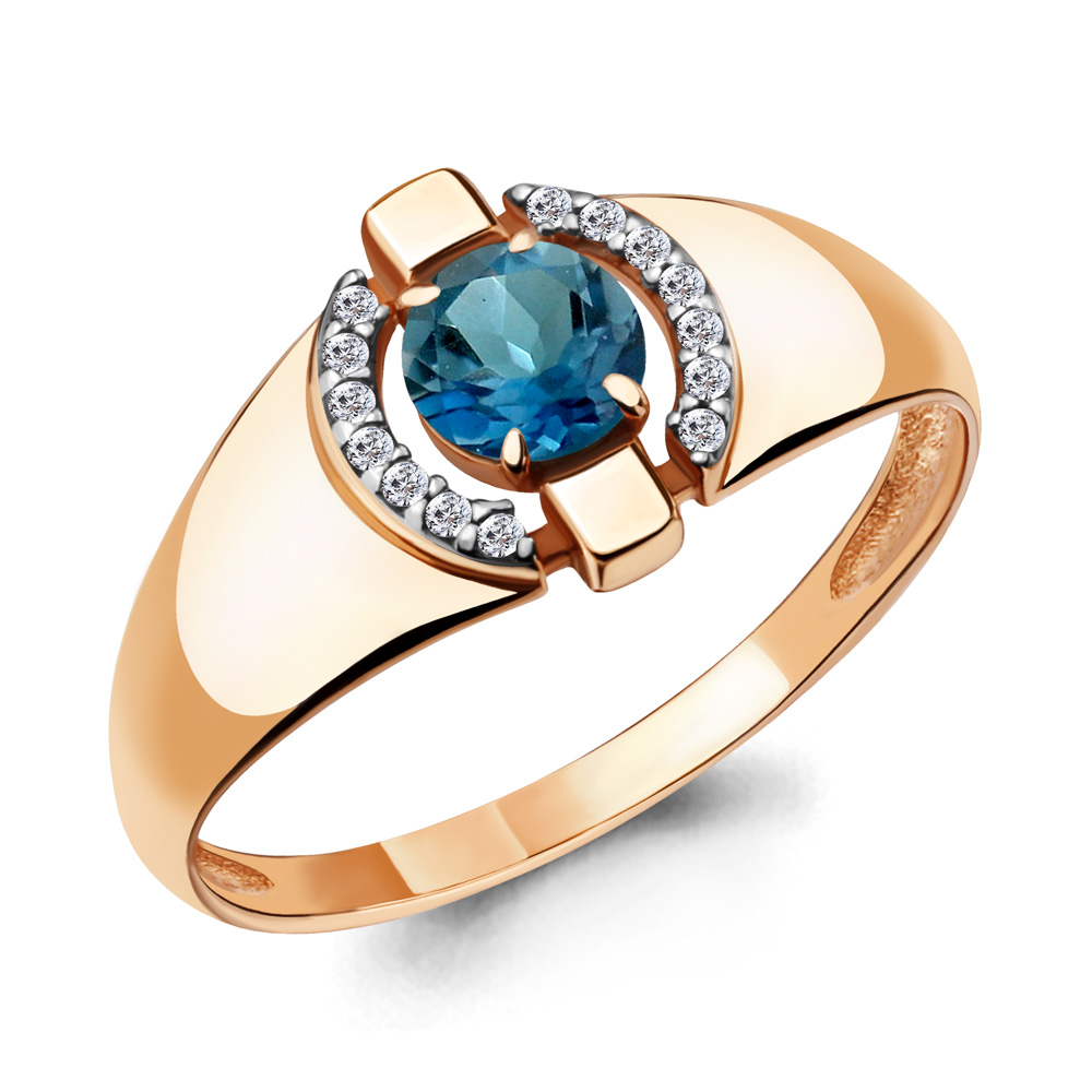 

Кольцо из серебра р. , AQUAMARINE 6912408А_925_з, 6912408А_925_з