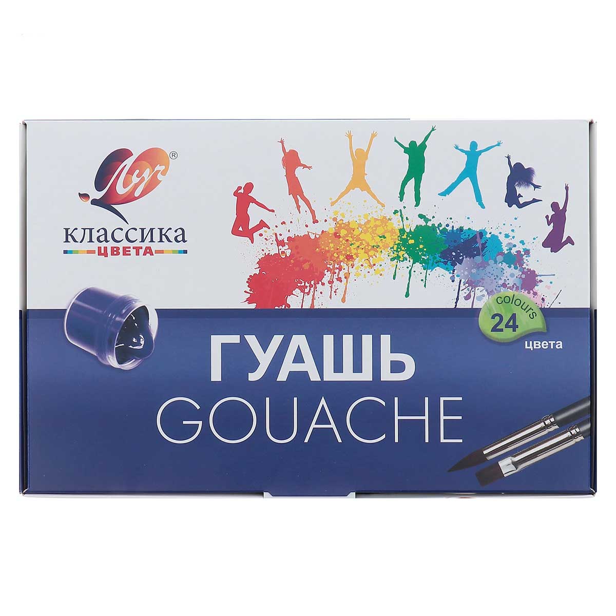 

Гуашь КЛАССИКА, 24 цв., 20мл., Разноцветный