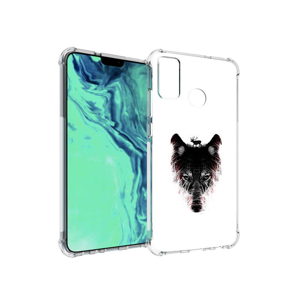 

Чехол MyPads Tocco для Huawei 9X Lite волк в траве, Прозрачный, Tocco
