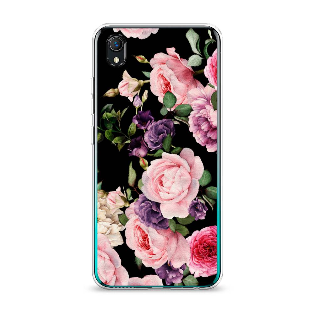 

Чехол Awog на Vivo Y91c/Y1s "Пионы на черном", Разноцветный, 263250-8