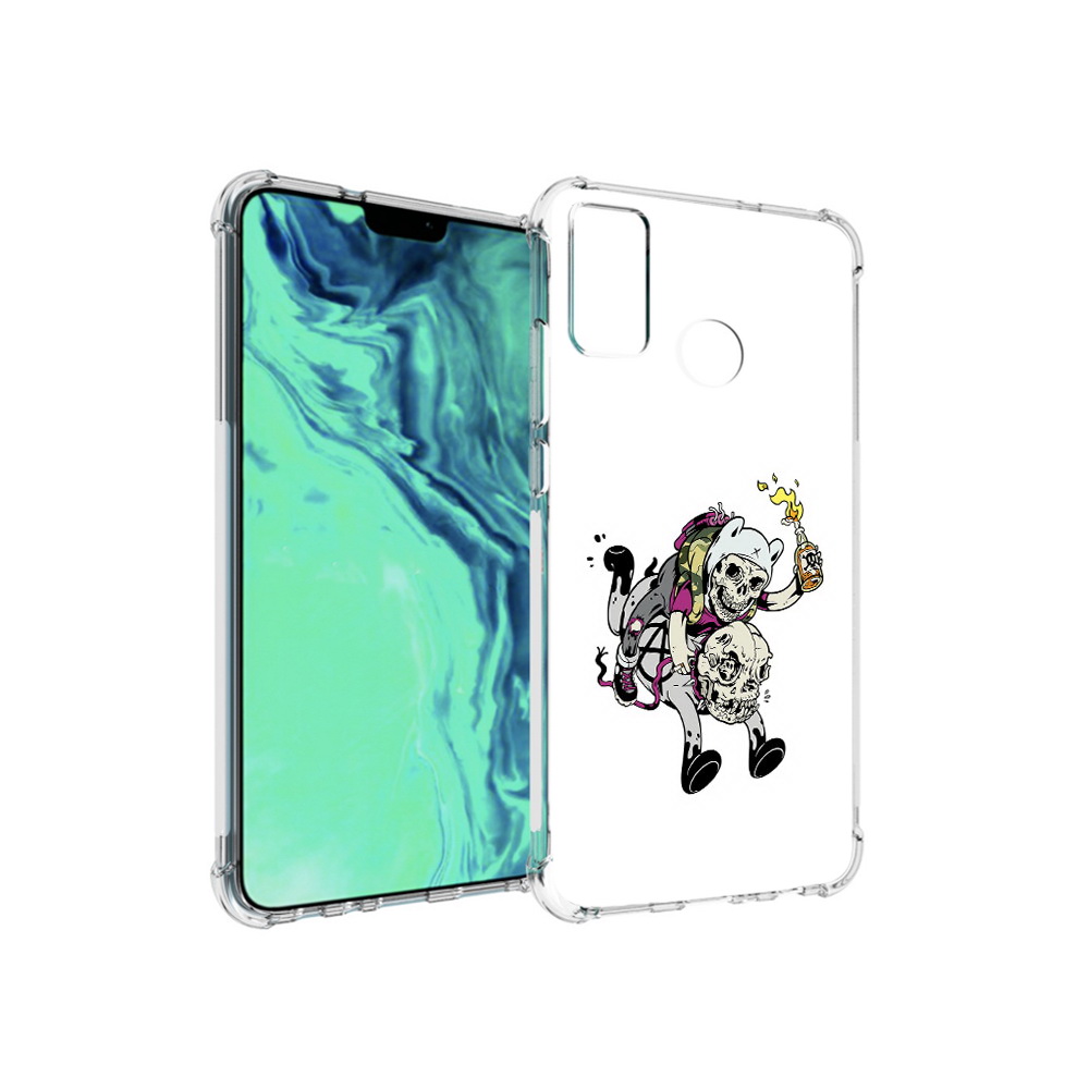 

Чехол MyPads Tocco для Huawei 9X Lite время приключений скелеты, Прозрачный, Tocco