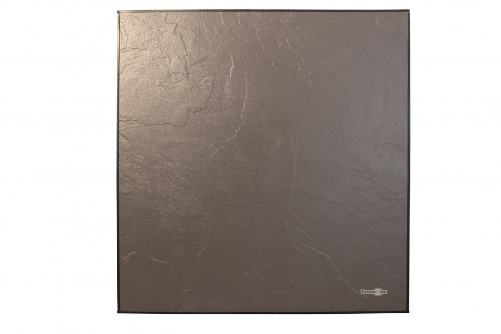 фото Кварцевый настенный обогреватель теплофон granit эргн 0,5 60x60 см черный