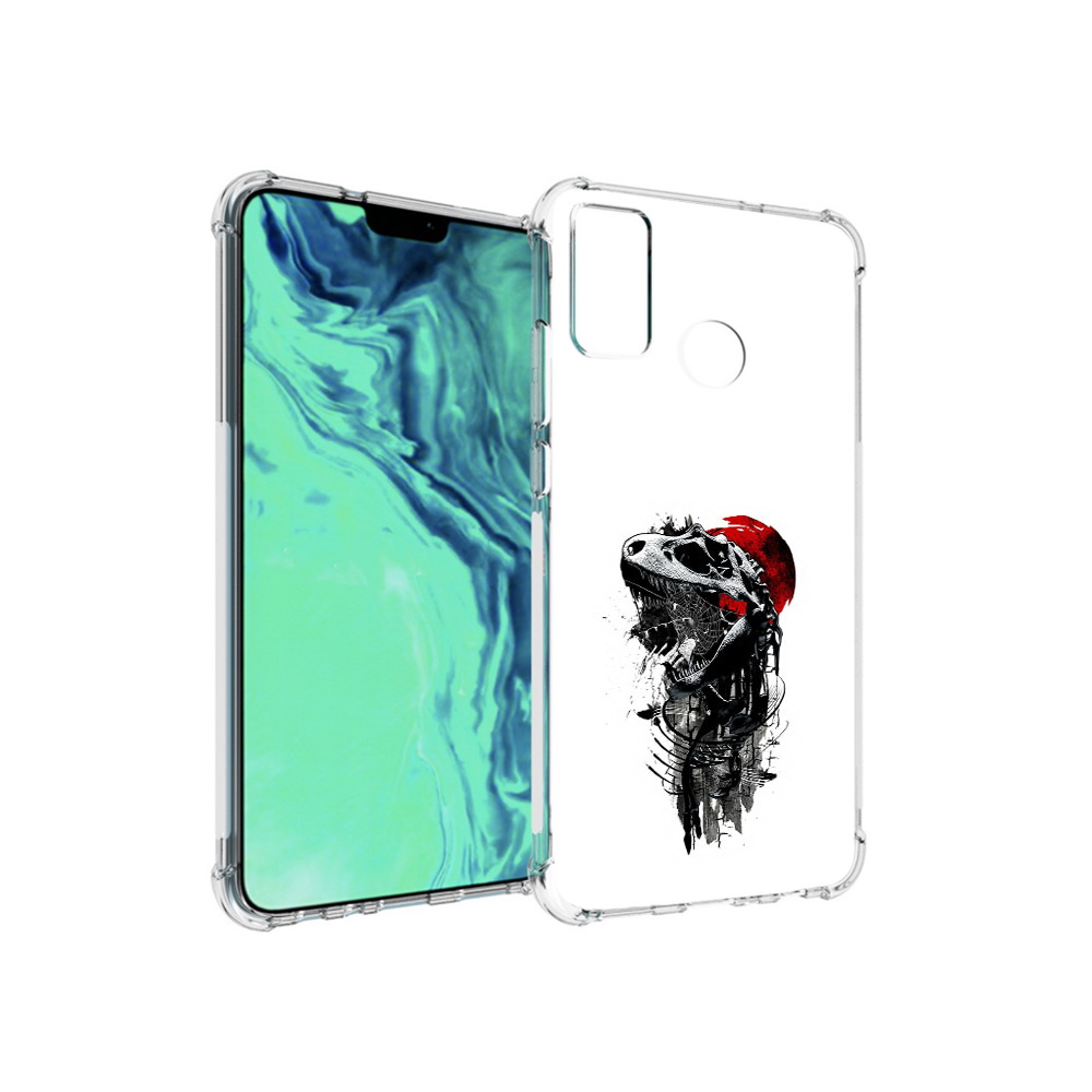 

Чехол MyPads Tocco для Huawei 9X Lite вымерший динозавр, Прозрачный, Tocco