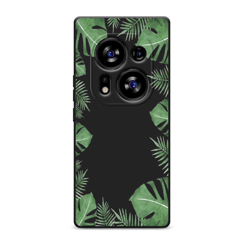 

Чехол Awog на Tecno Phantom X2/X2 Pro "Листья папоротника рамка", Зеленый, 303250-1