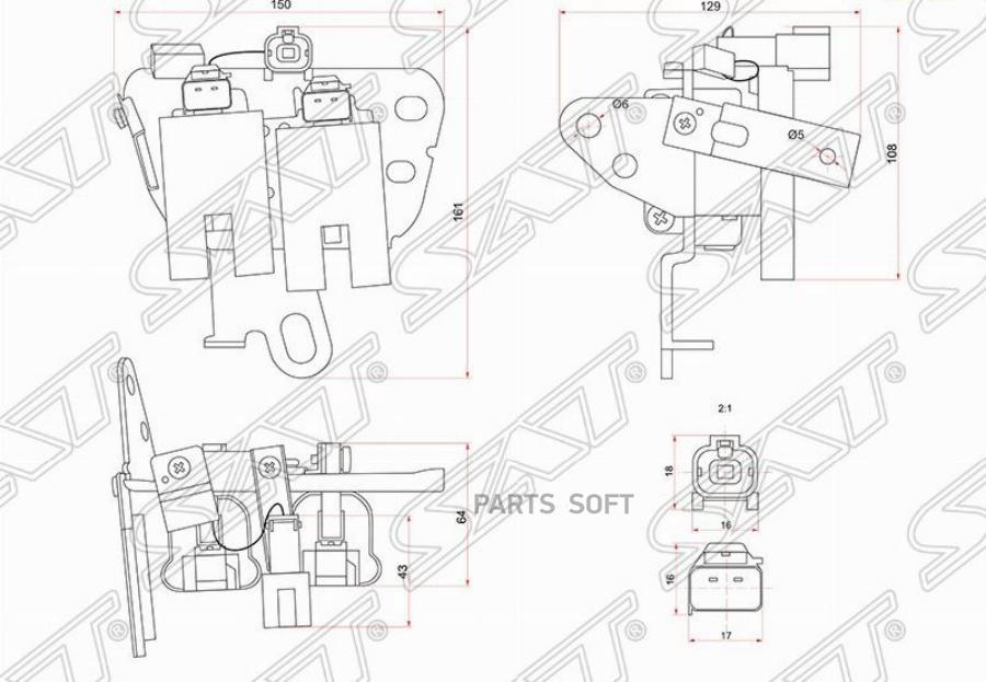 Катушка Зажигания Hyundai Elantra/I30 08-12 Sat арт. ST-27301-23510