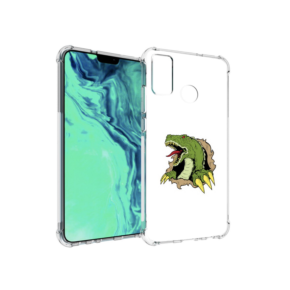 

Чехол MyPads Tocco для Huawei 9X Lite годзила, Прозрачный, Tocco