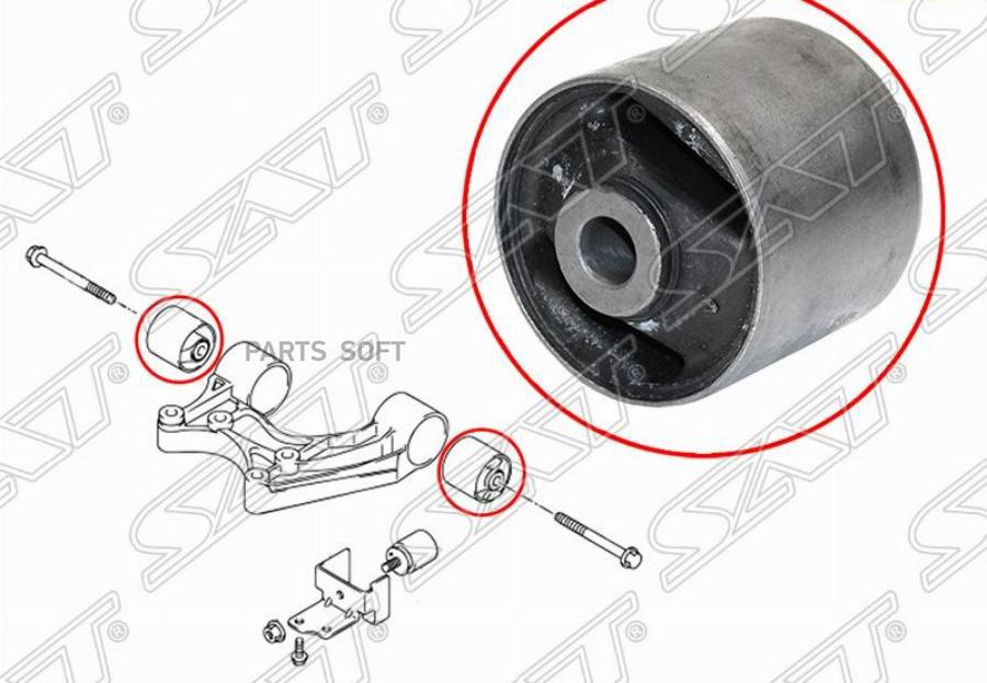 

SAT ST-27553-66J01 Сайлентблок переднего дифференциала SUZUKI GRAND VITARA/ESCUDO 06-14 1ш