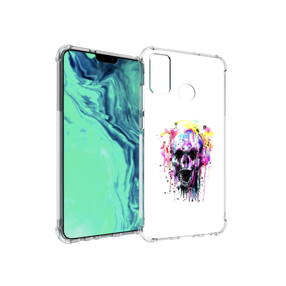 

Чехол MyPads Tocco для Huawei 9X Lite граффити череп, Прозрачный, Tocco
