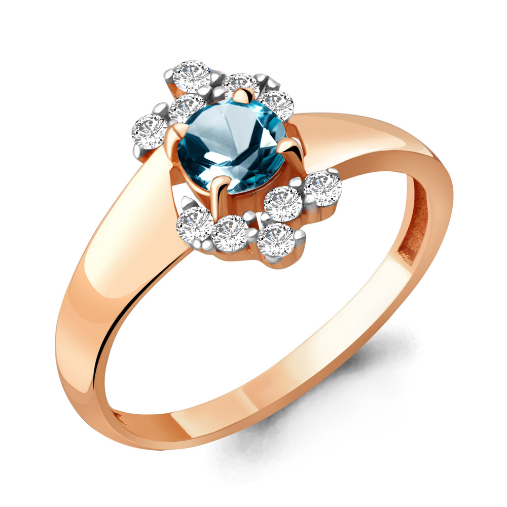 

Кольцо из серебра р. 16 AQUAMARINE 6580808А_925_з, 6580808А_925_з