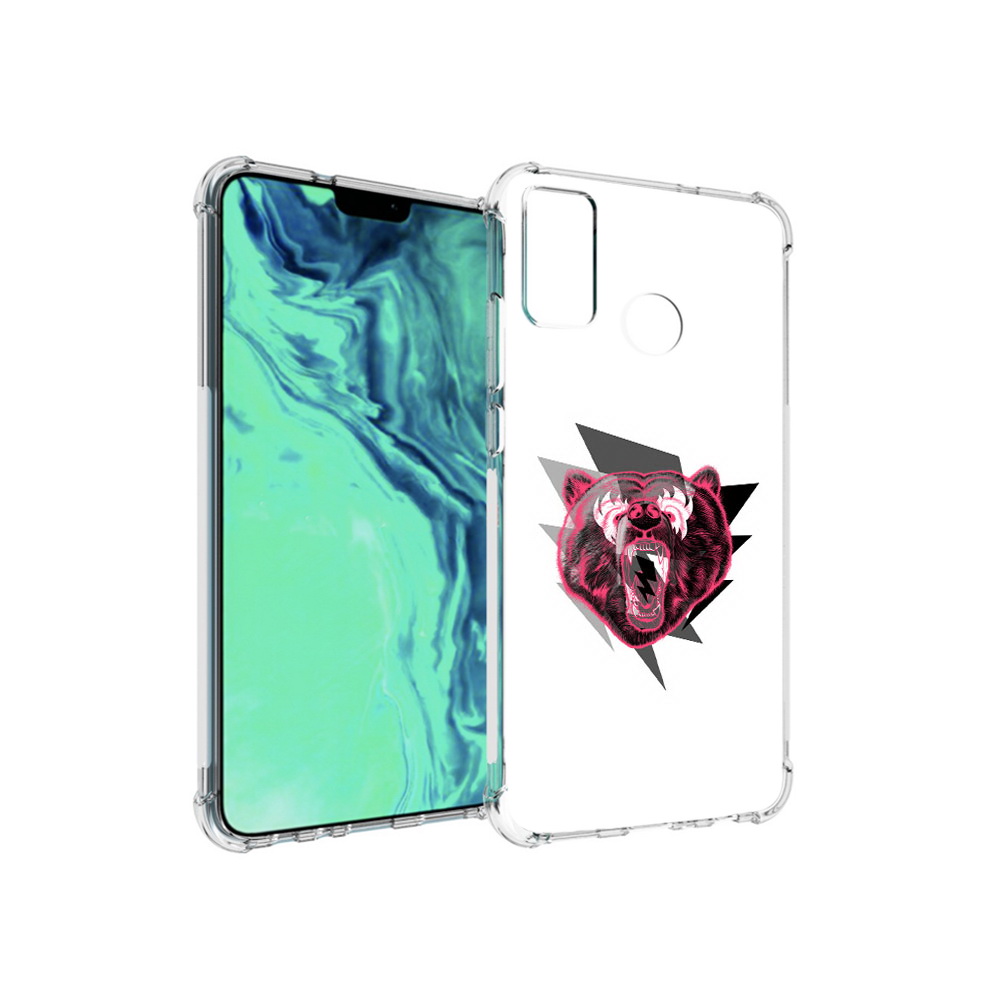

Чехол MyPads Tocco для Huawei 9X Lite грозовой медведь, Прозрачный, Tocco