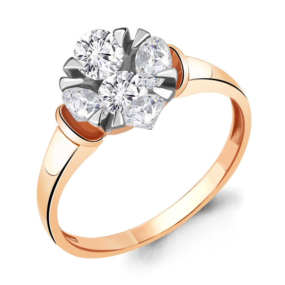 

Кольцо из серебра р. , AQUAMARINE 68578А_925_з, 68578А_925_з