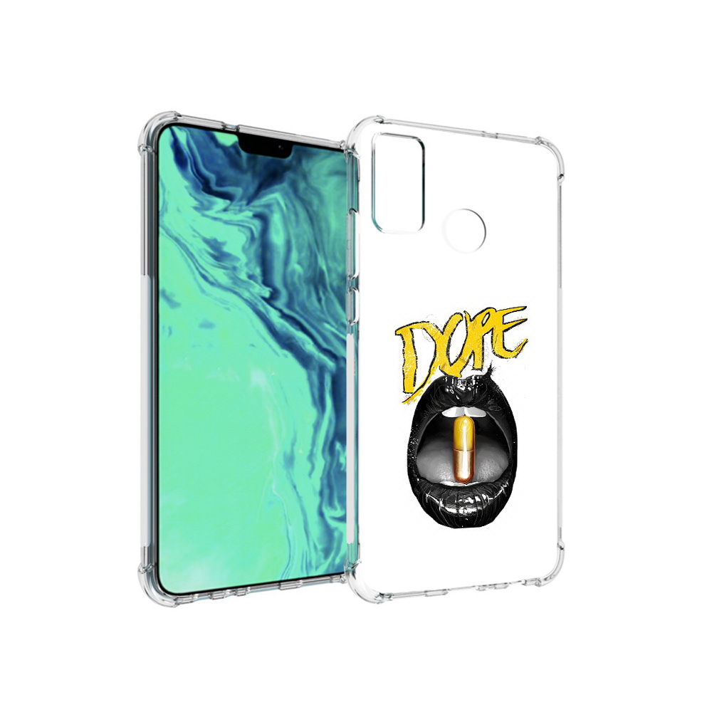 

Чехол MyPads Tocco для Huawei 9X Lite губы, Прозрачный, Tocco