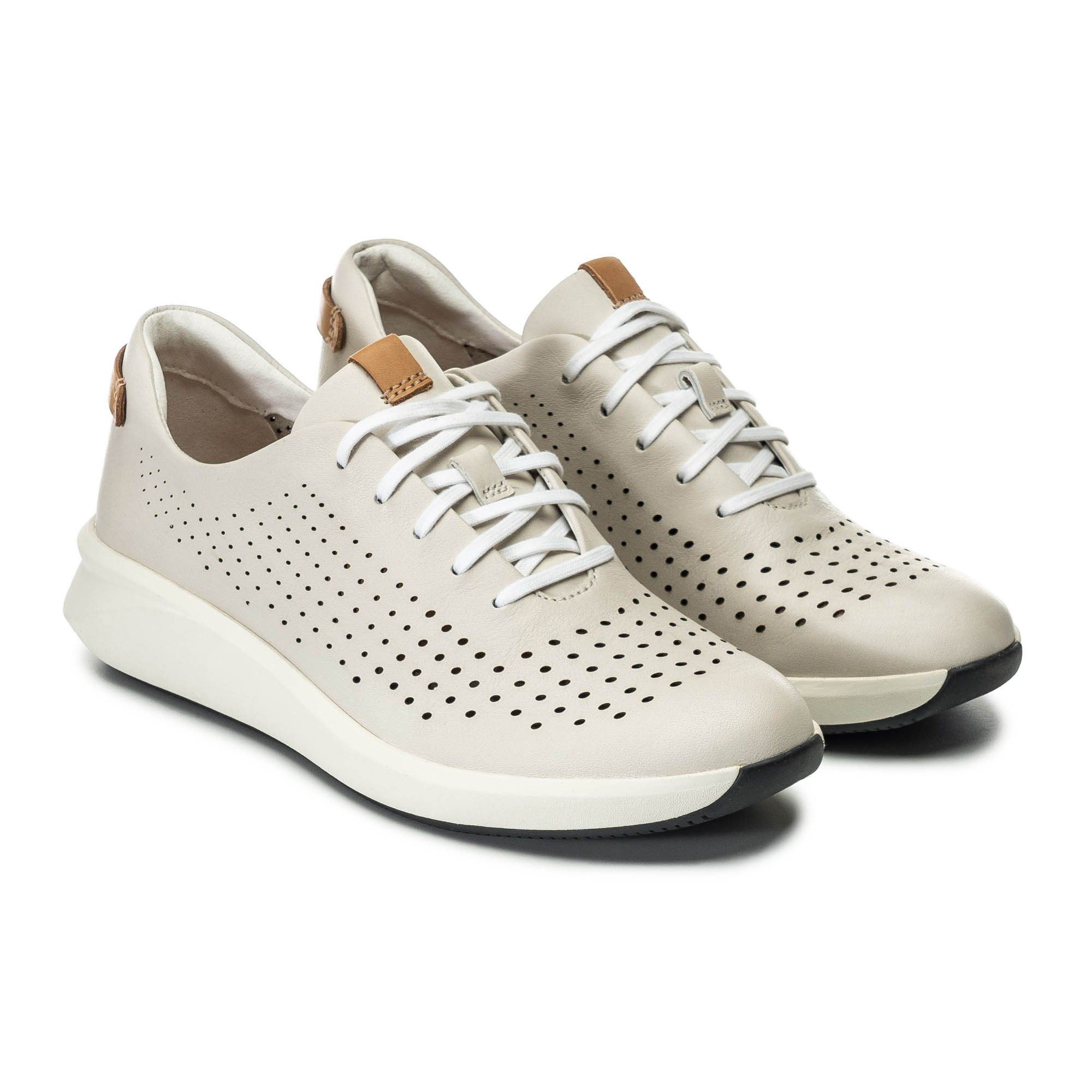 

Кеды женские Clarks Un Rio Tie 26148256 белые 37.5 EU, Un Rio Tie 26148256