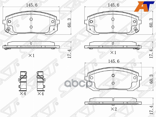 

Колодки Тормозные Перед Hyundai Sonata 19-/Kia K5 20-