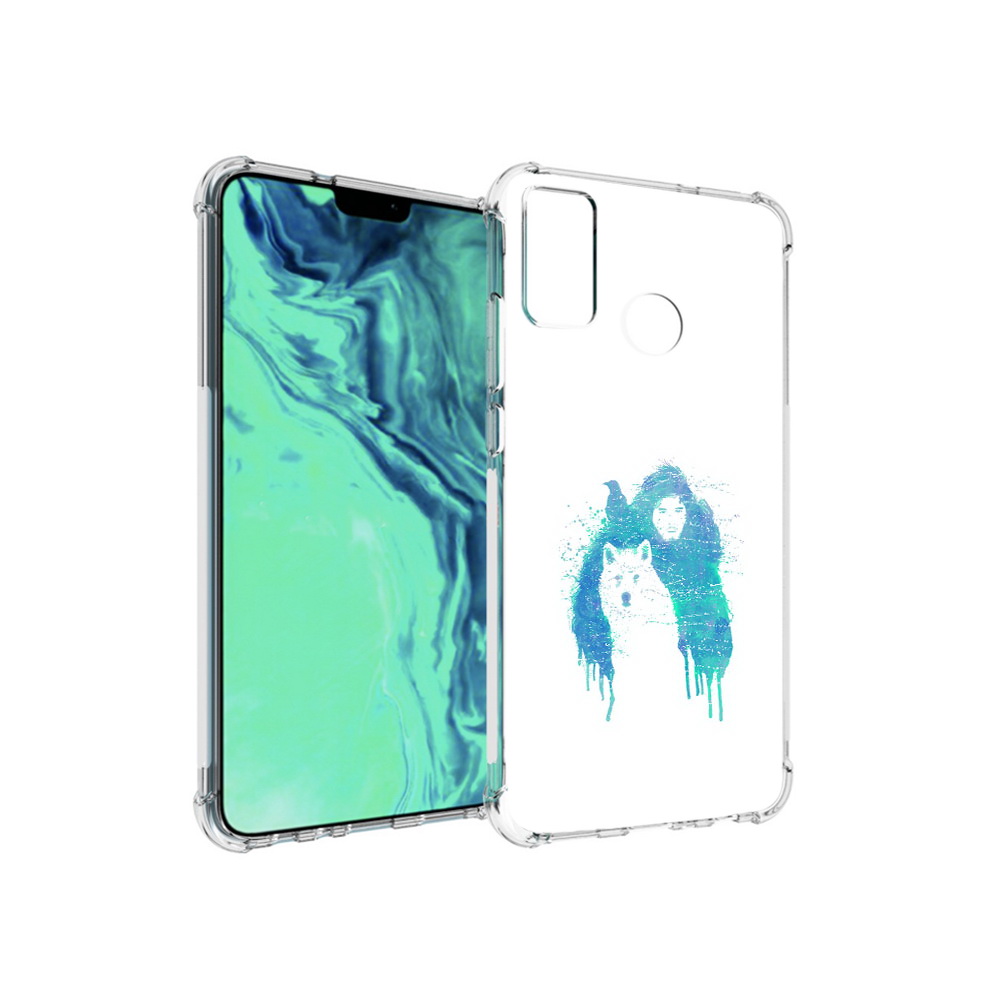 

Чехол MyPads Tocco для Huawei 9X Lite джон сноу, Прозрачный, Tocco