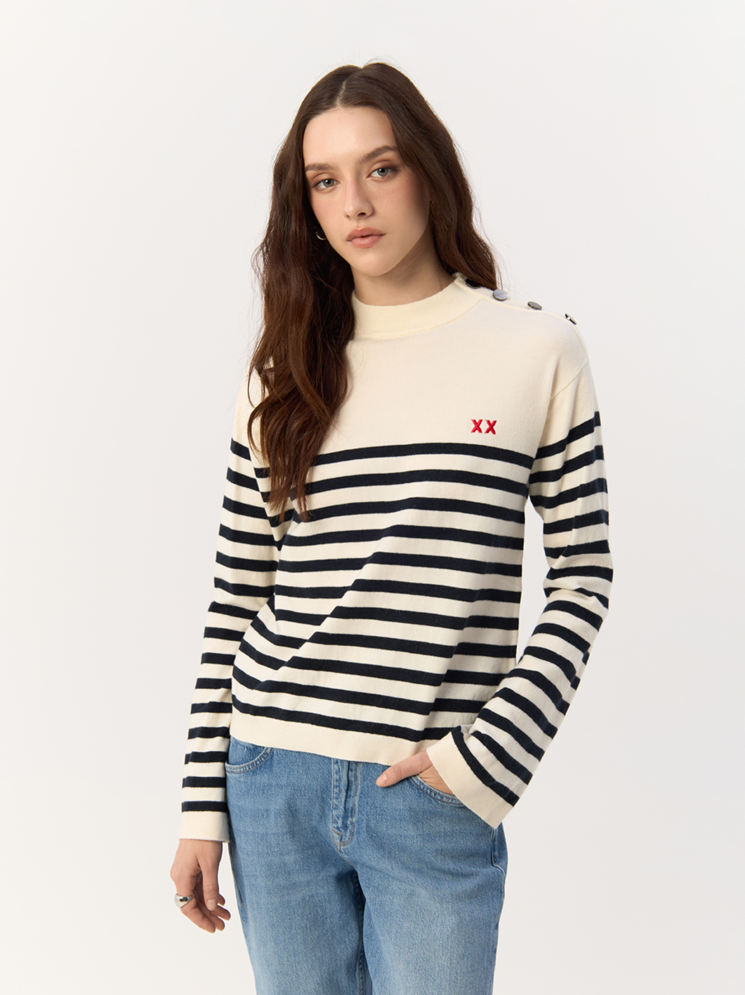 

Джемпер женский MEXX JO0904033W белый XXL, Бежевый, JO0904033W