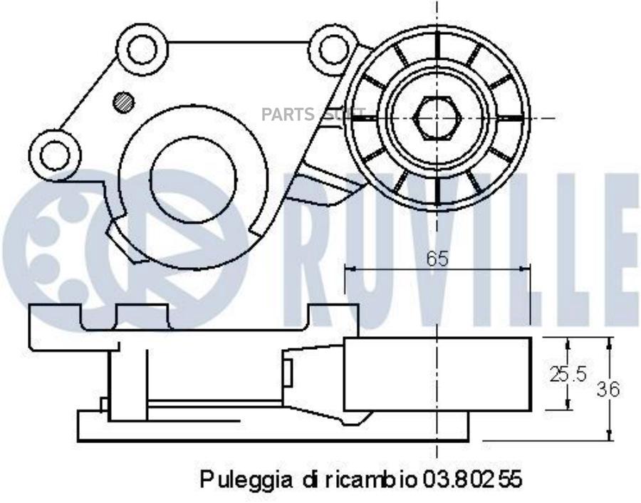 

Натяжитель Приводного Ремня Citroen C4 Picasso I/C4 Grand Picasso I 1.6Hdi 06-15