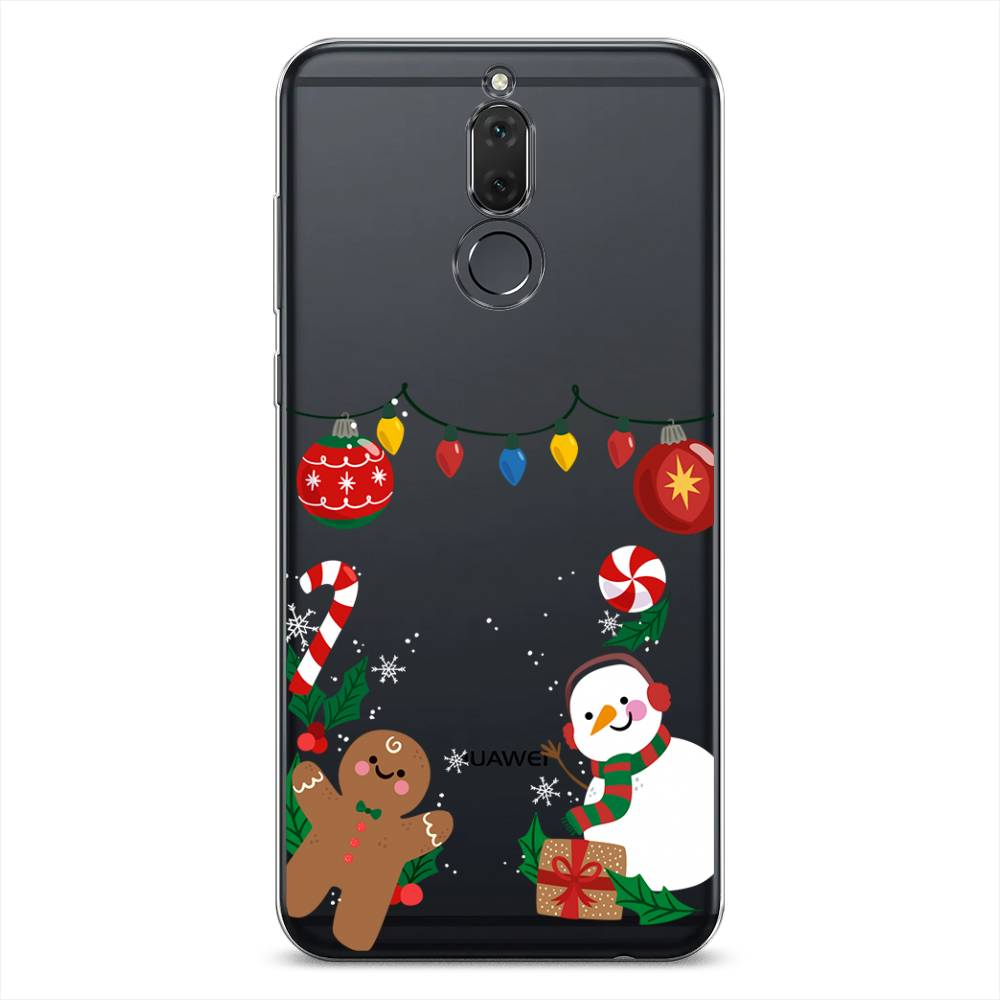 

Чехол на Huawei Nova 2i "Новогоднее настроение", Коричневый;красный;зеленый, 6120550-5