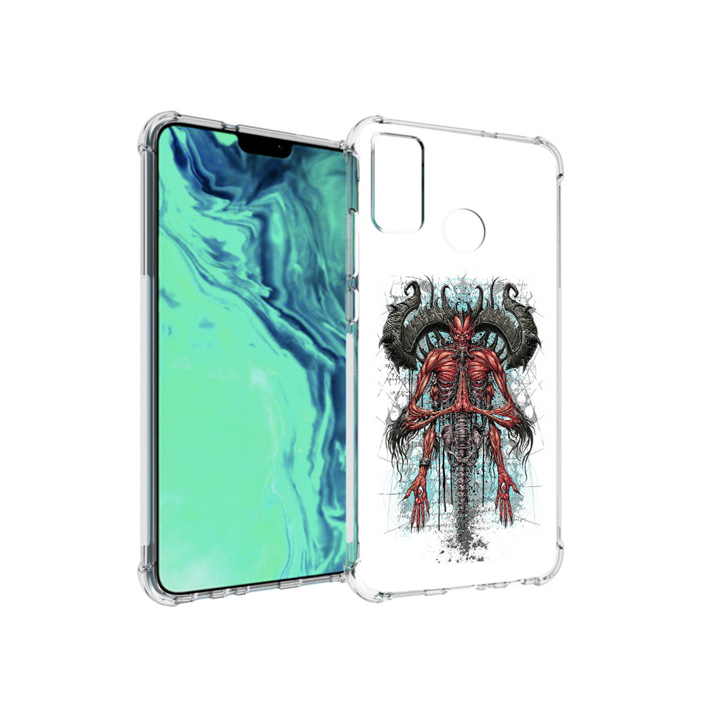 Чехол MyPads Tocco для Huawei 9X Lite дьявол