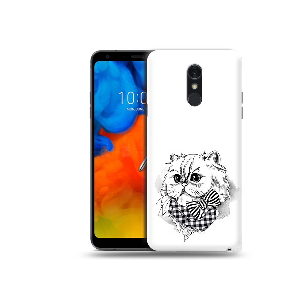 

Чехол MyPads Tocco для LG Q Stylus нарисованная красивая кошечка, Прозрачный, Tocco
