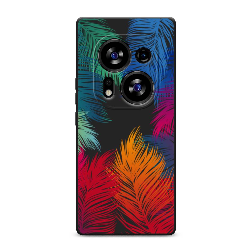 

Чехол Awog на Tecno Phantom X2/X2 Pro "Рамка из перьев", Красный, 303350-1