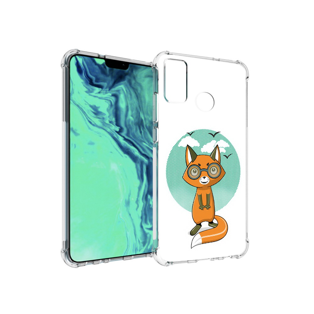 

Чехол MyPads Tocco для Huawei 9X Lite задумчивая лиса, Прозрачный, Tocco