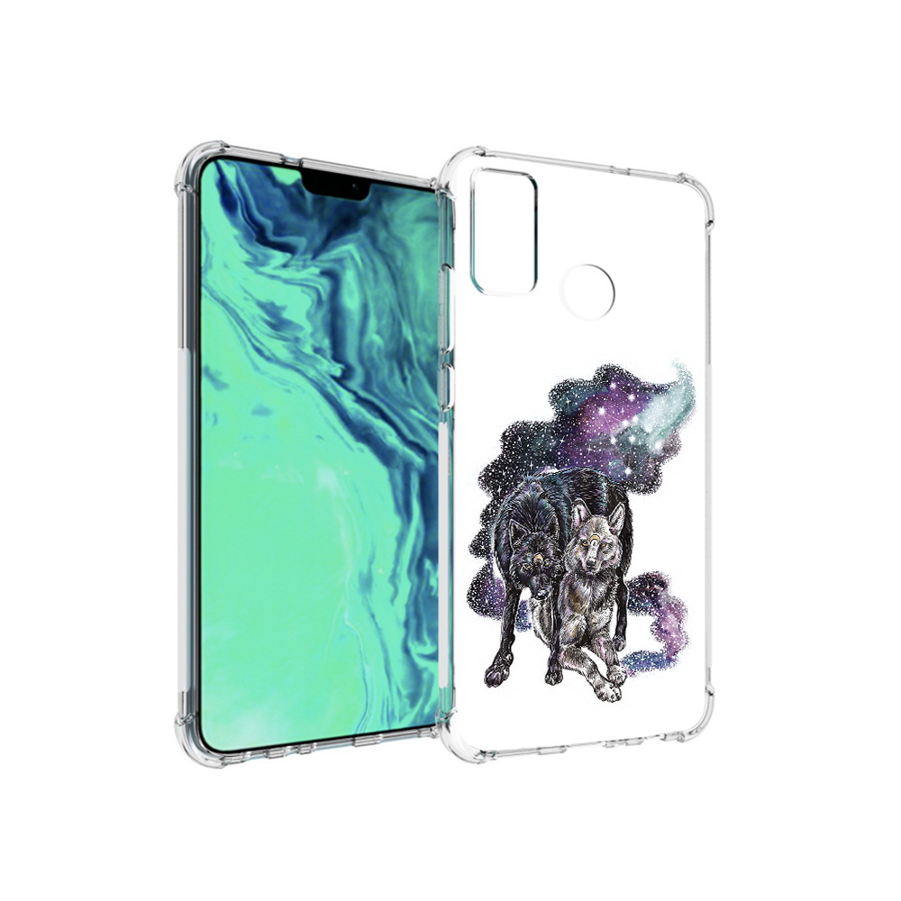 

Чехол MyPads Tocco для Huawei 9X Lite звездные волки, Прозрачный, Tocco