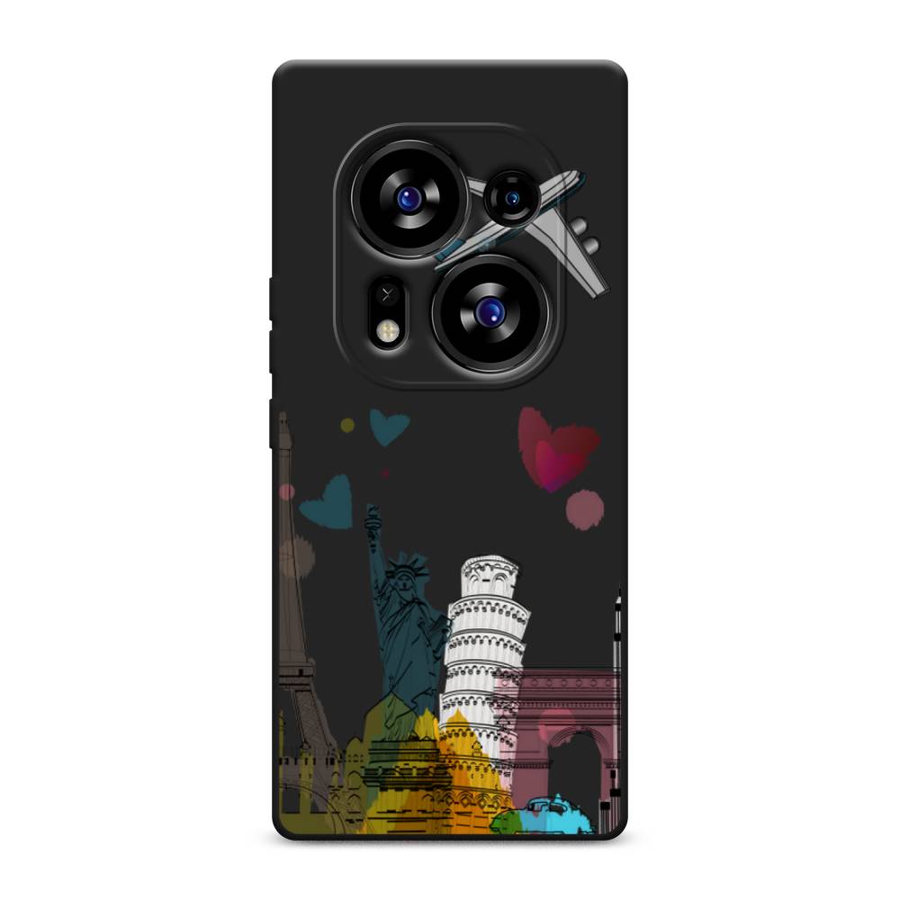 

Чехол Awog на Tecno Phantom X2/X2 Pro "Самолет путешествий", Желтый, 303350-1