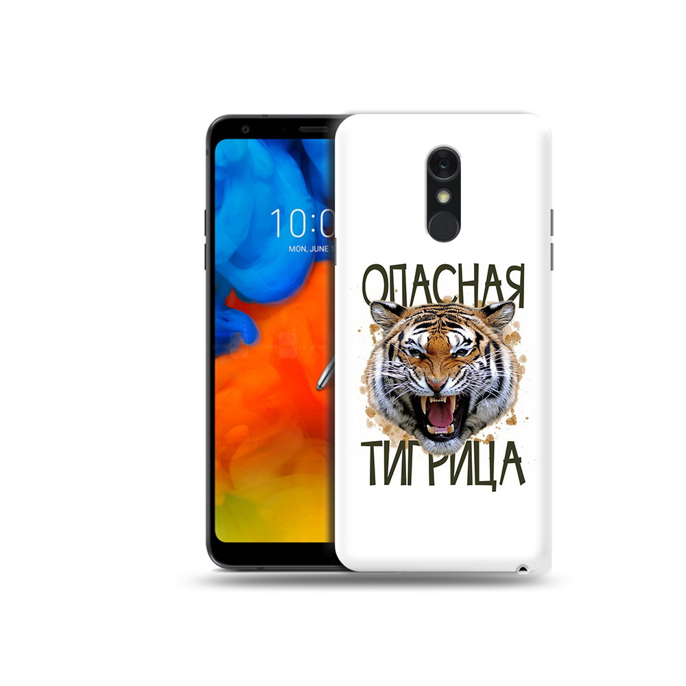 

Чехол MyPads Tocco для LG Q Stylus опасная тигрица, Прозрачный, Tocco