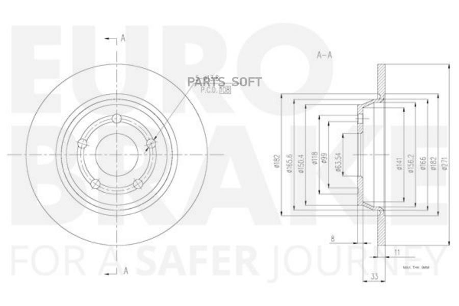 EUROBRAKE 58153125116 Производитель EUROBRAKE Тормозной диск 1шт