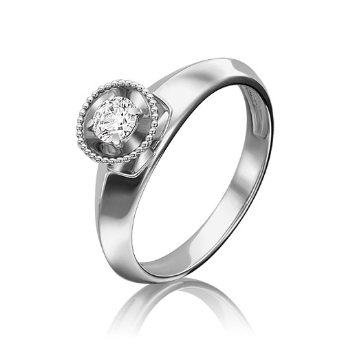 

Кольцо из золота р. 19 PLATINA jewelry 01-5126-00-501-1120-38, фианит, 01-5126-00-501-1120-38