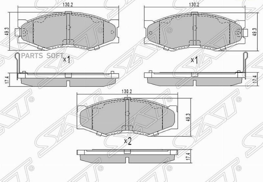 

Тормозные колодки SAT передние для Datsun D21 ST4106031E94