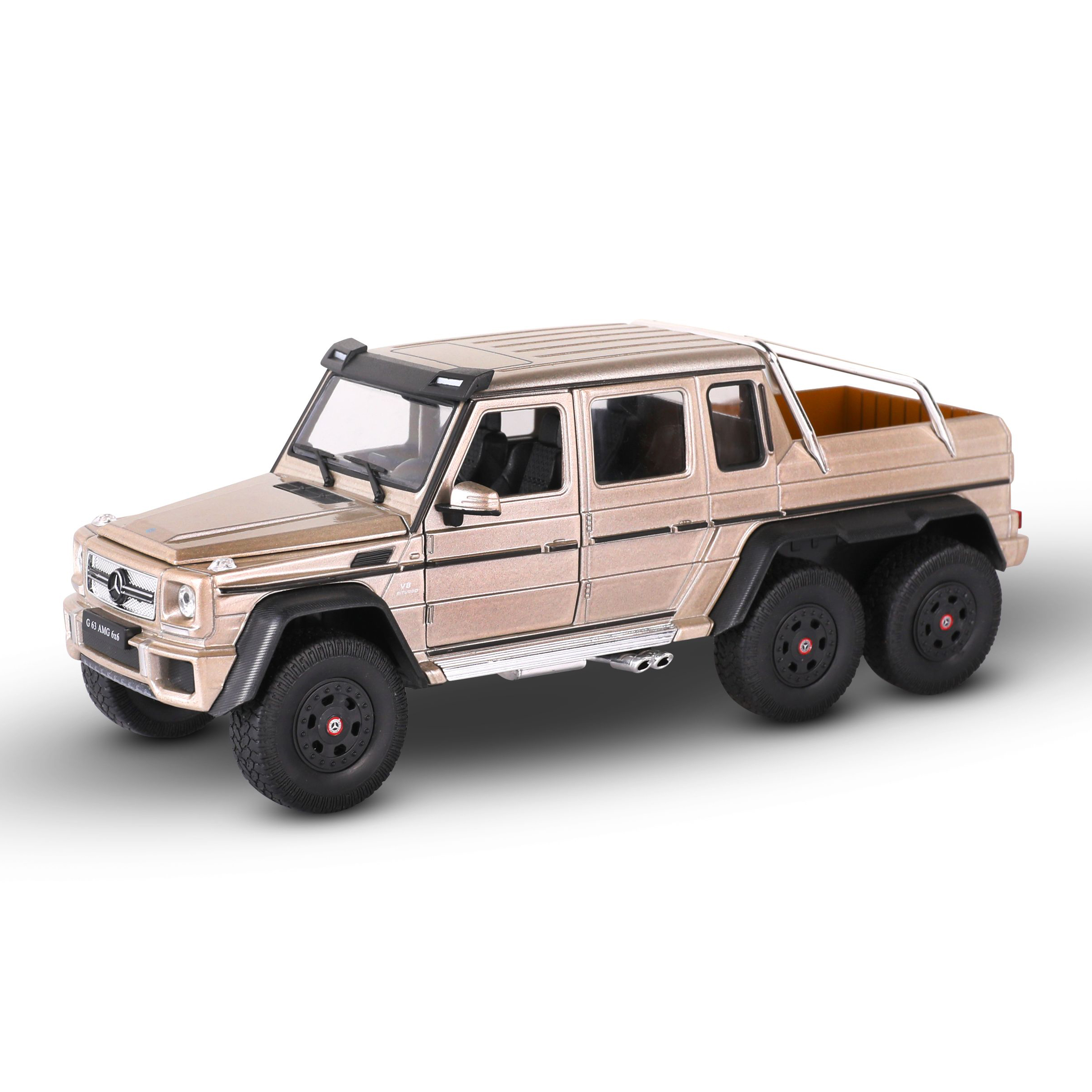 

Игрушка Welly, модель машины 1:24 Mercedes-Benz G 63 AMG 6х6, бежевый, 24061W