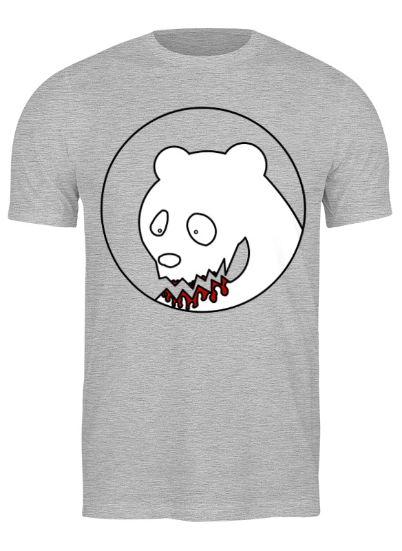 

Футболка мужская Printio Bear here серая L, Серый, Bear here