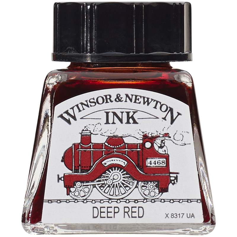 

Тушь Winsor&Newton 317124 для рисования, насыщенный красный, 14 мл, 3 штуки