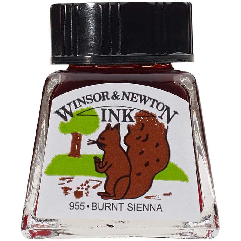 

Тушь Winsor&Newton 317130 для рисования, сиена жженая, 14 мл, 3 штуки