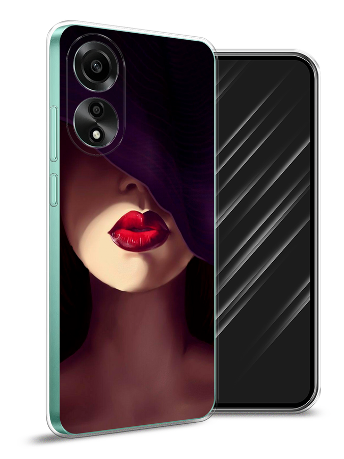 

Чехол Awog на Oppo A78 4G "Красные губы", Черный;бежевый;красный, 2514750-1