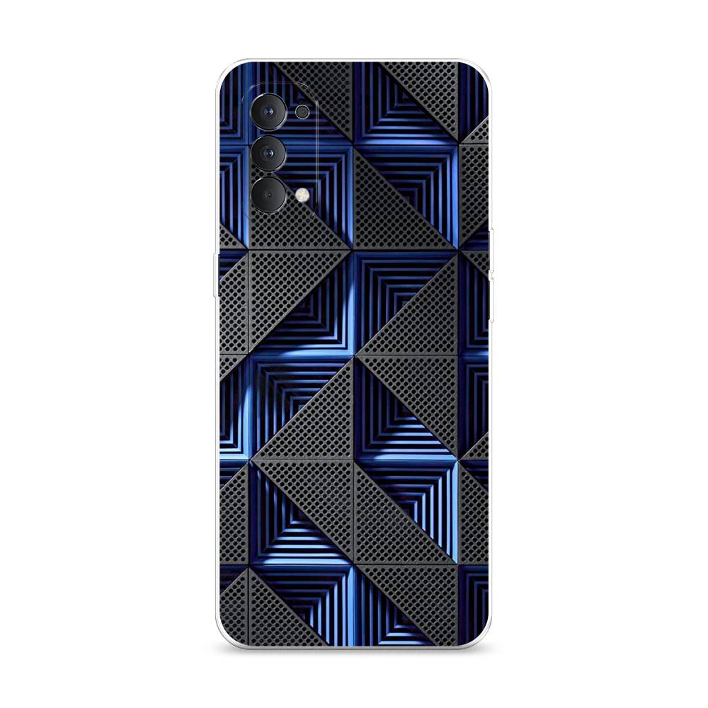 

Чехол на Oppo Reno 4 4G "IBM", Серый;синий, 259450-3