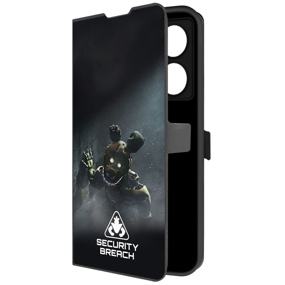 Чехол-книжка Krutoff Eco Book для INFINIX Note 40 Pro ФНАФ - Нарушение безопасности