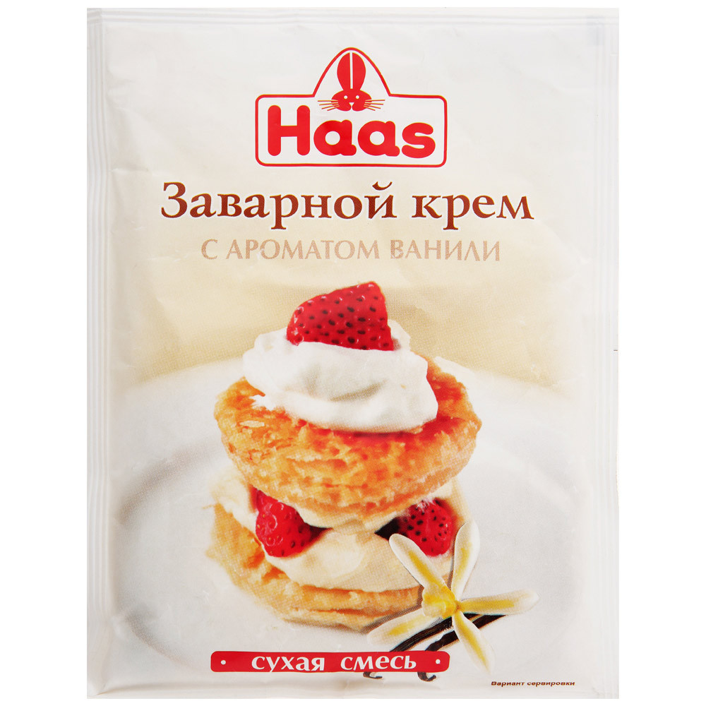 Крем Haas заварной с ароматом ванили 100 г